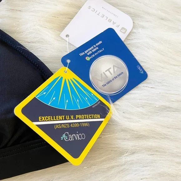 NEW Fabletics Halina Black Athletic Bikini Top - Picture 5 of 7